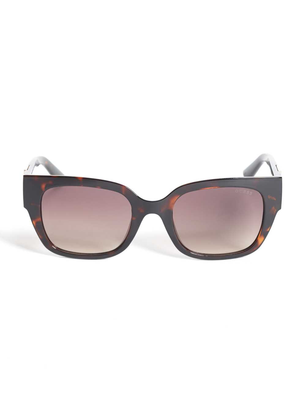 Brown Women\'s Guess Tortoise Square Sunglasses Australia Sale | 128KWUMOS