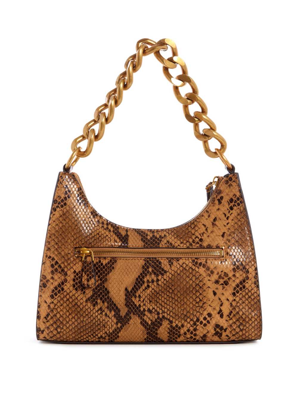 Brown Women's Guess Tullia Python Hobo Bag Shoulder Bags Australia Sale | 054RYPGVU