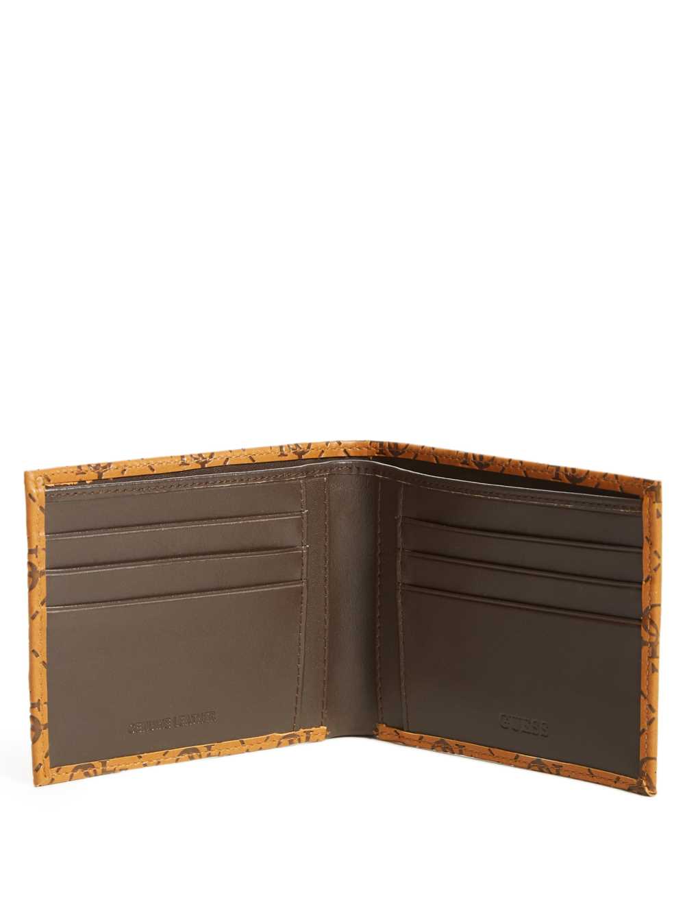 Brown Women's Guess Vezzola Embossed Billfold Wallets Australia Sale | 017JTQPNM