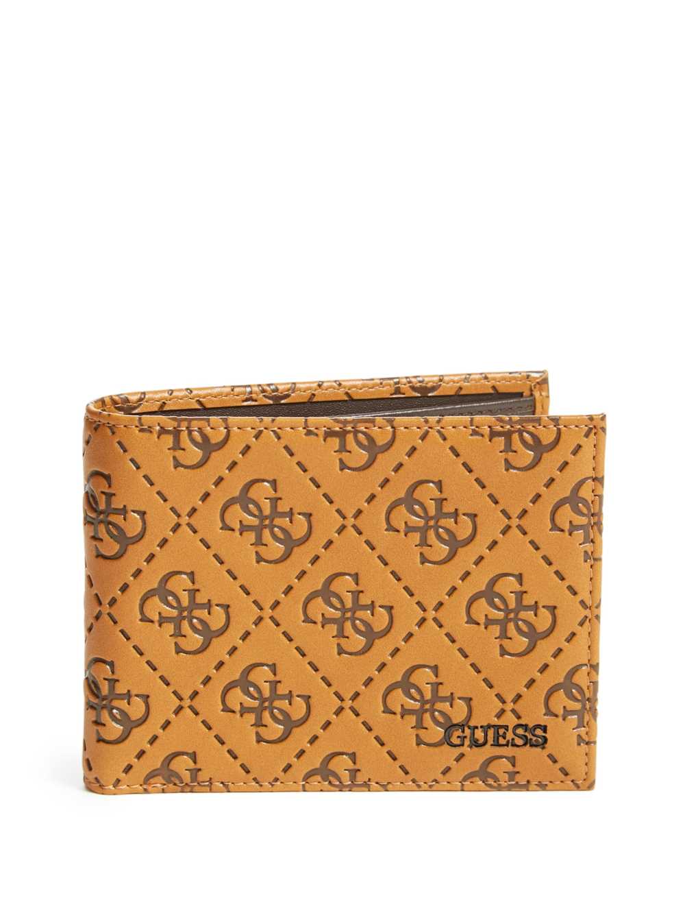 Brown Women\'s Guess Vezzola Embossed Billfold Wallets Australia Sale | 017JTQPNM