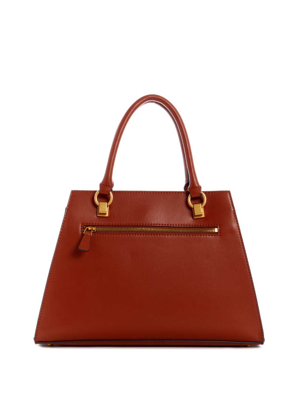 Burgundy Women's Guess Stephi Girlfriend Satchel Bags Australia Sale | 018PDAVFO