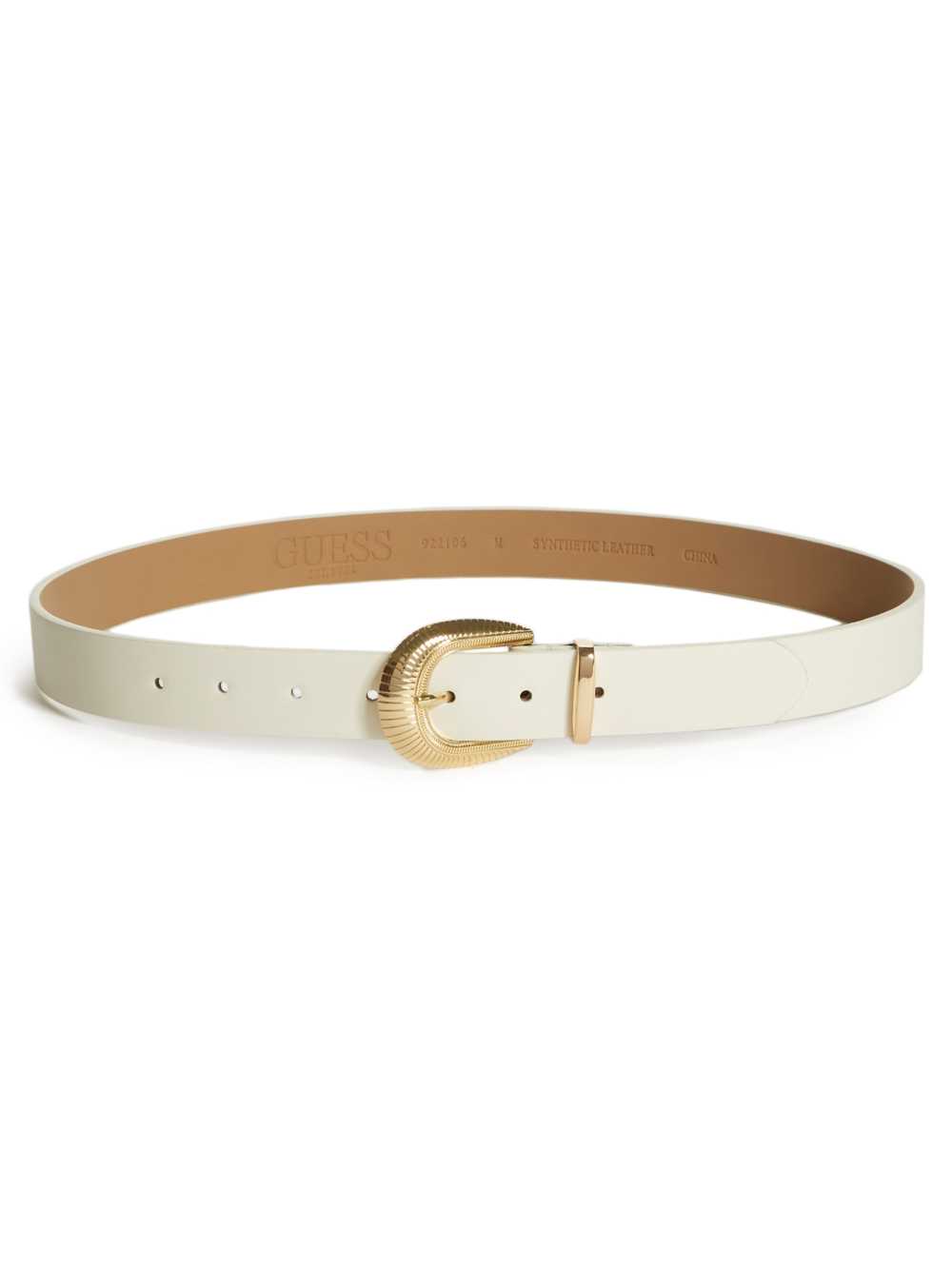 Cream Men's Guess Western Belts Australia Sale | 248PMEYFI