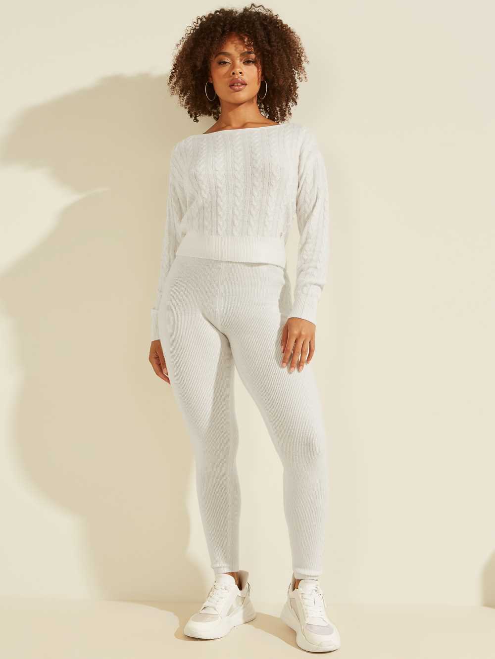 Cream White Women's Guess Serena Leggings Australia Sale | 750VXIPWL