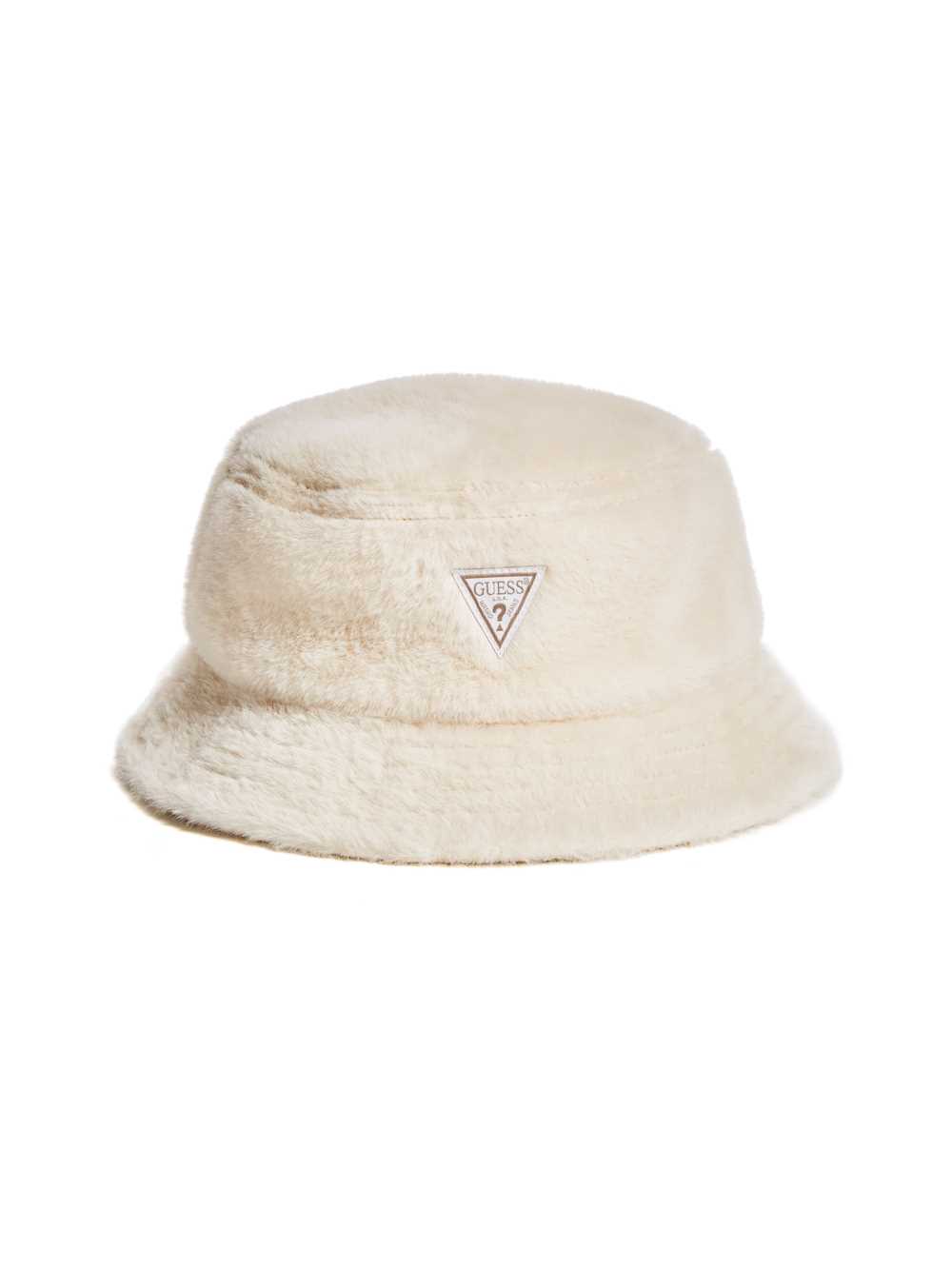 Cream Women\'s Guess Faux-Fur Bucket Hats Australia Sale | 701XQBMOJ