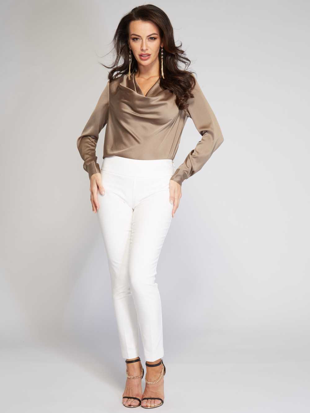 Cream Women's Guess Olivia Skinny Pants Australia Sale | 921WUDBZE