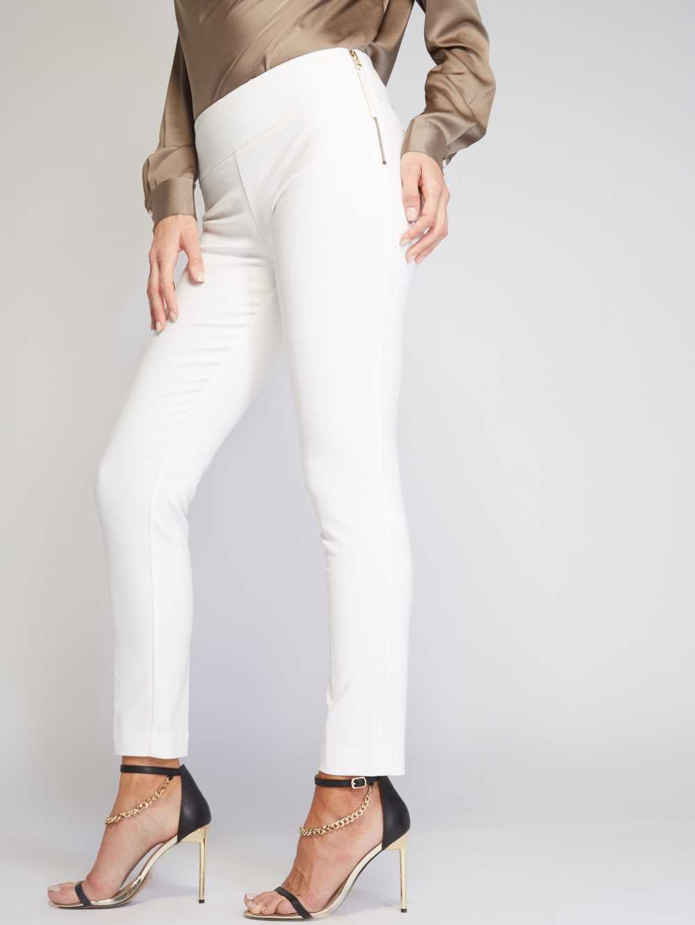 Cream Women's Guess Olivia Skinny Pants Australia Sale | 921WUDBZE