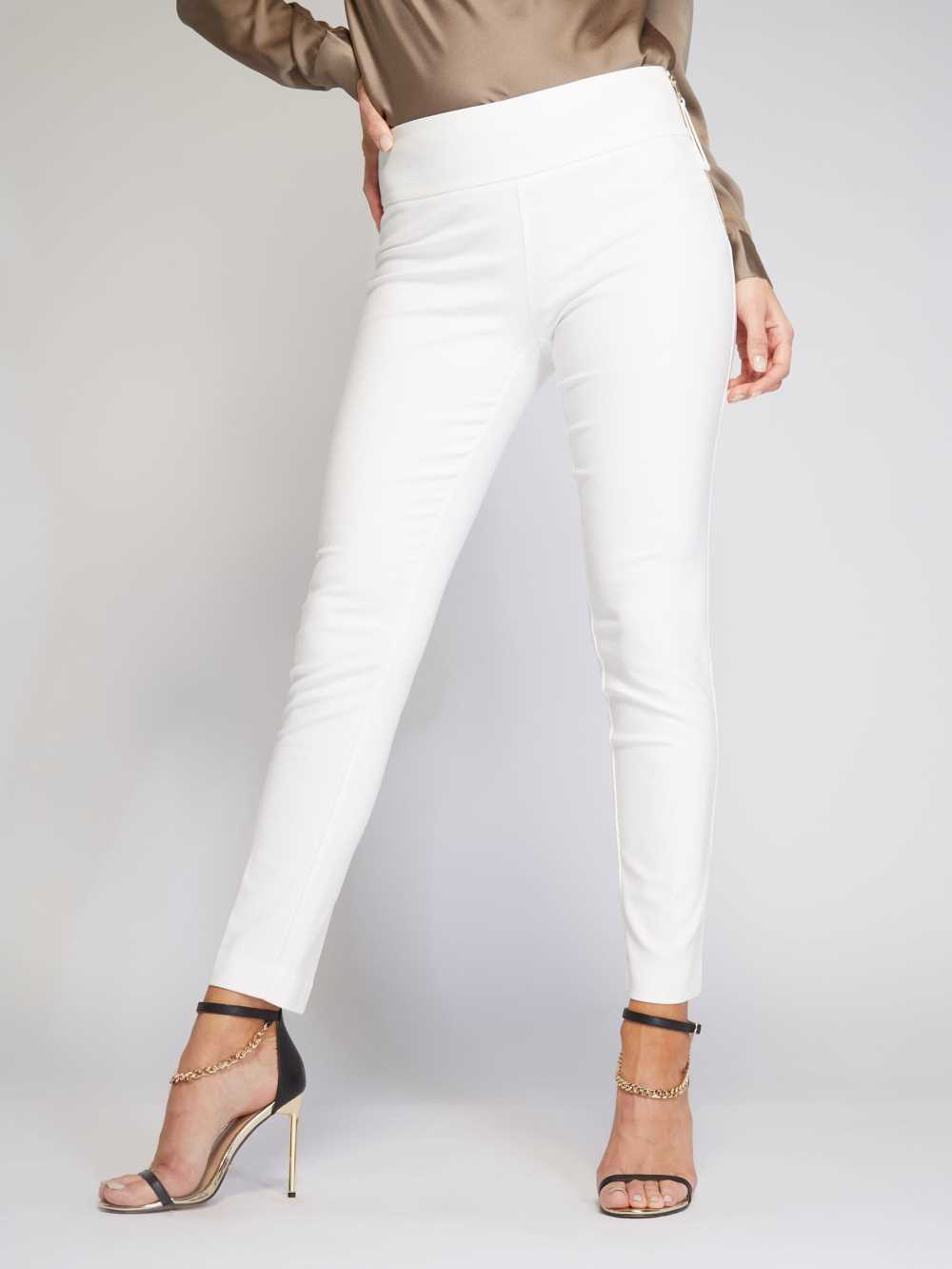 Cream Women\'s Guess Olivia Skinny Pants Australia Sale | 921WUDBZE