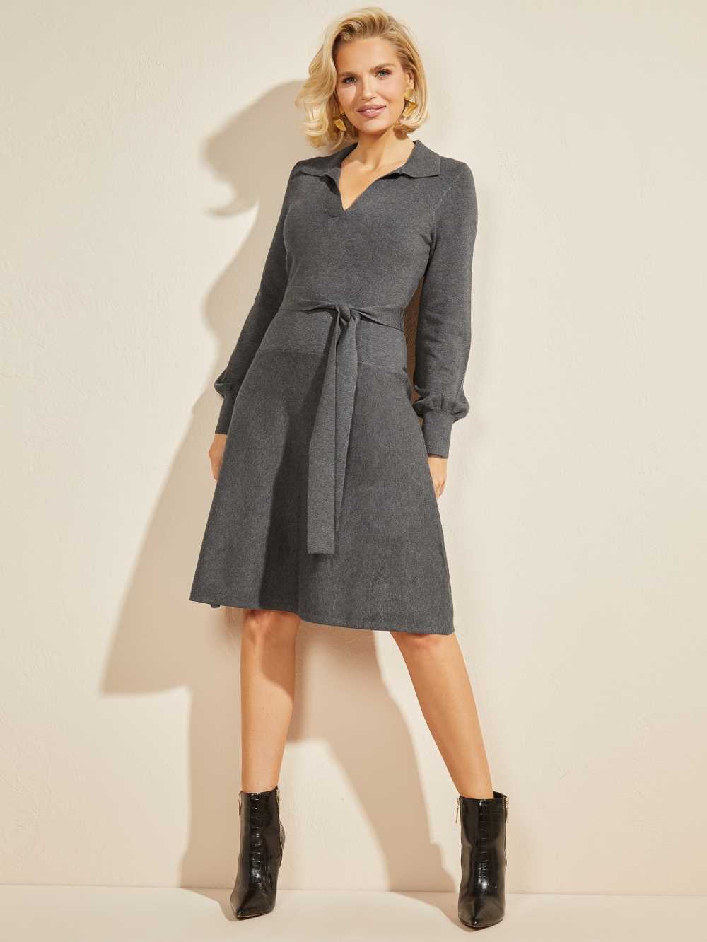 Dark Grey Women's Guess Brooklyn Dresses Australia Sale | 983WFVGUK