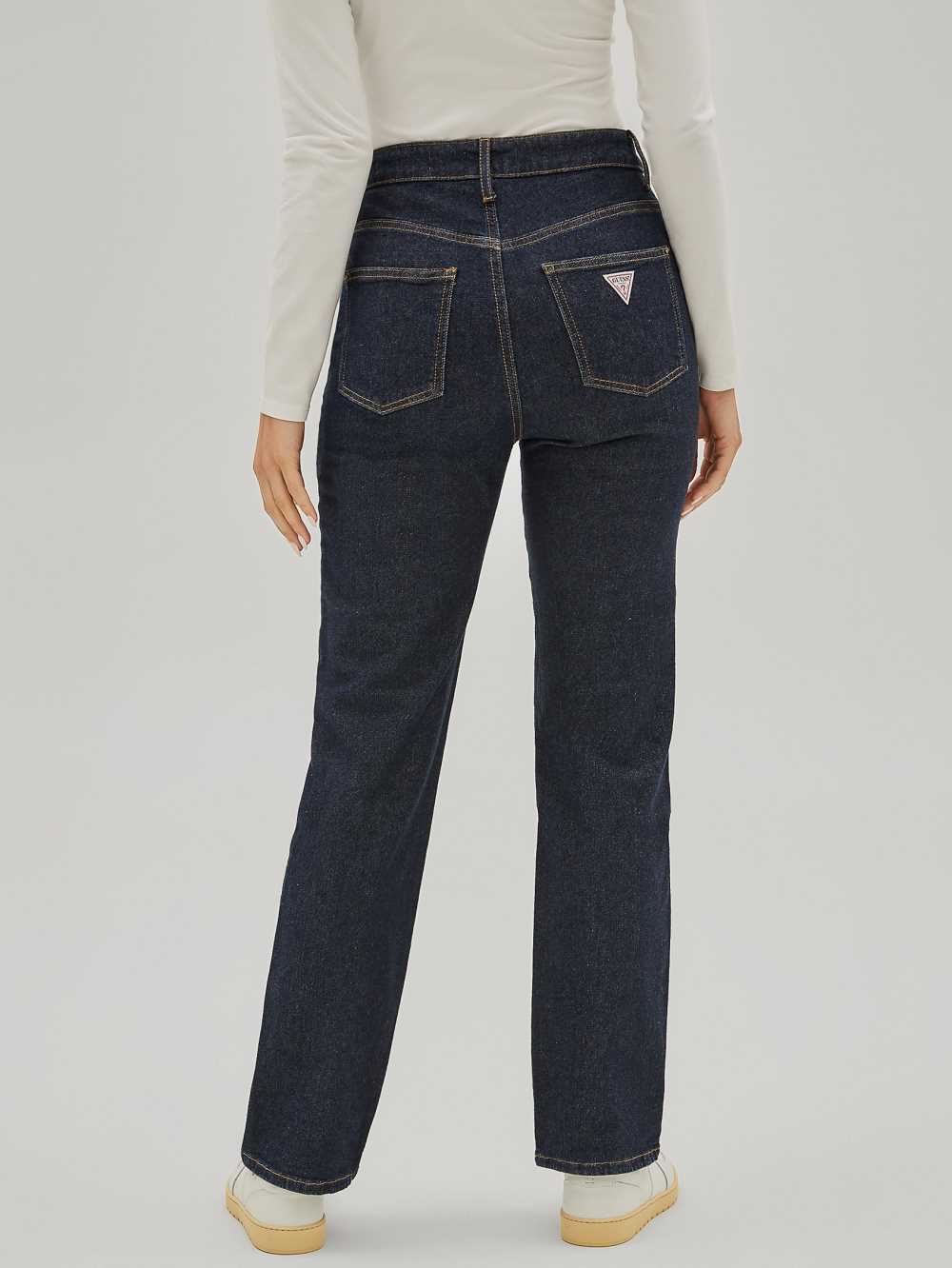 Dark Wash Women's Guess Originals Mom Jeans Australia Sale | 276TKEHYJ