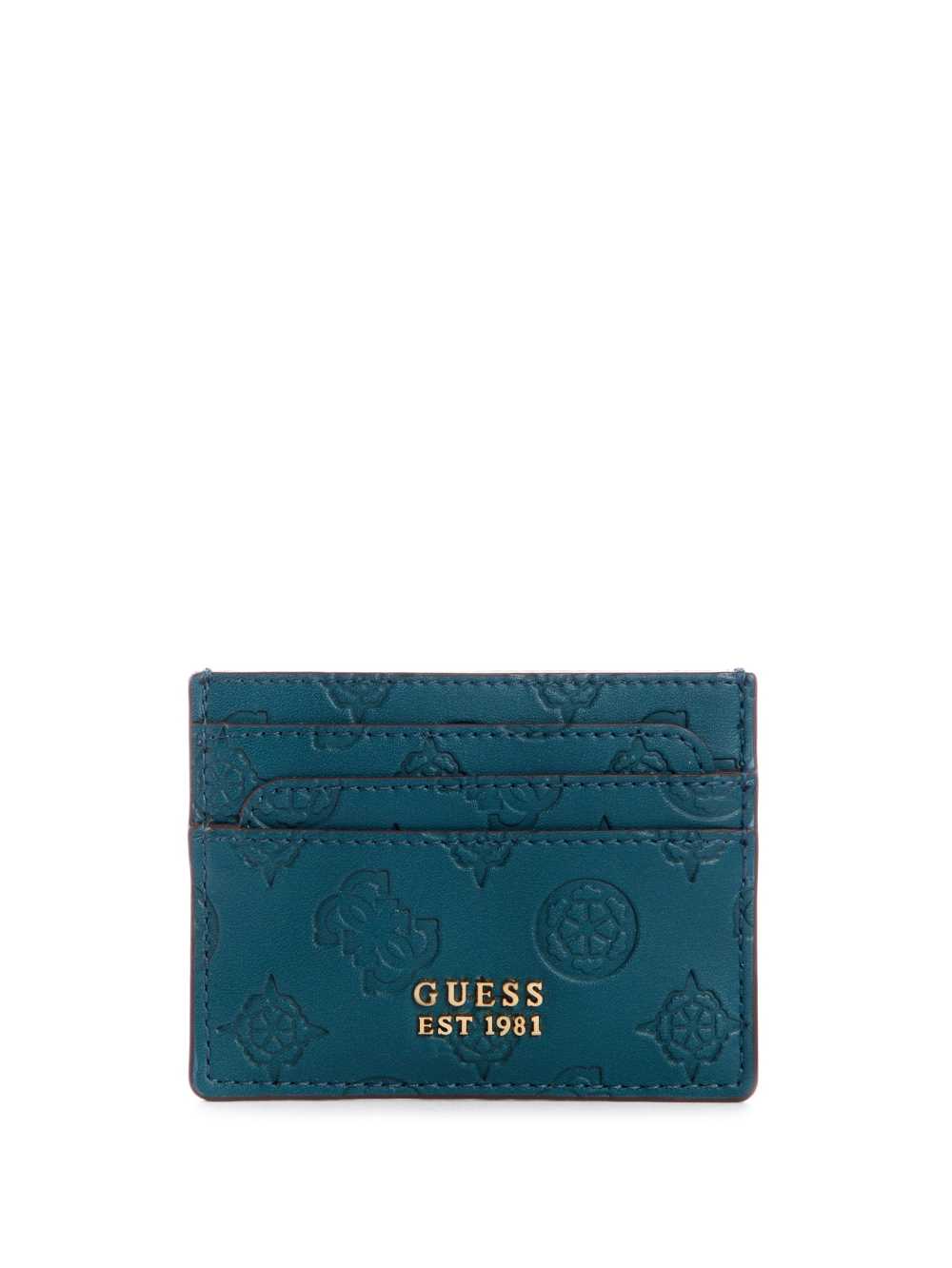 Deep Green Women\'s Guess Bea Card Holder Wallets Australia Sale | 703XCYUOD