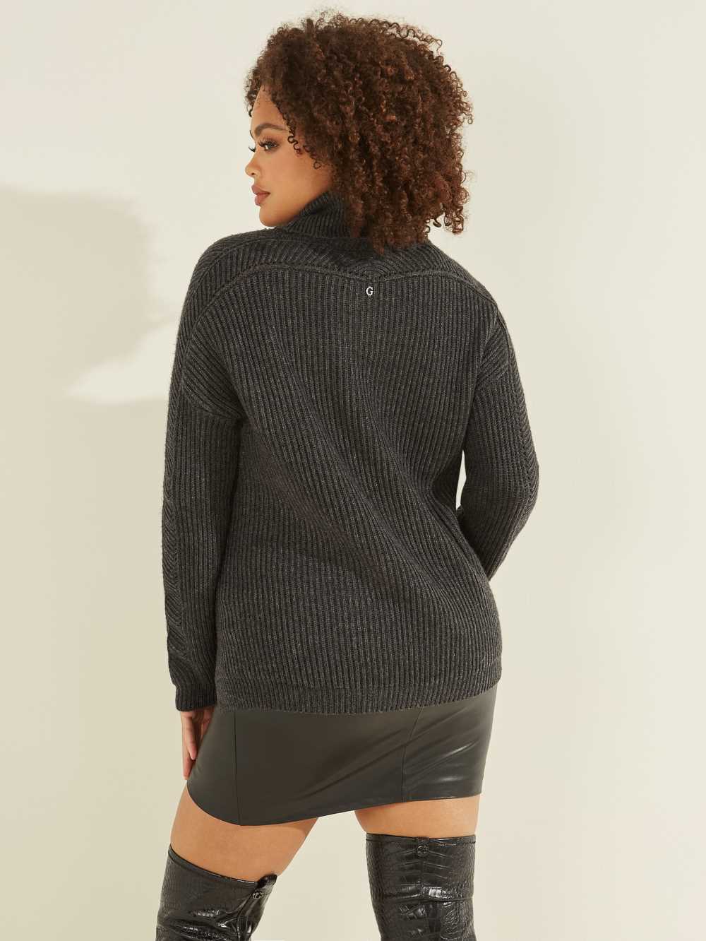 Deep Grey Women's Guess Doni Turtleneck Sweaters Australia Sale | 705IURLOD