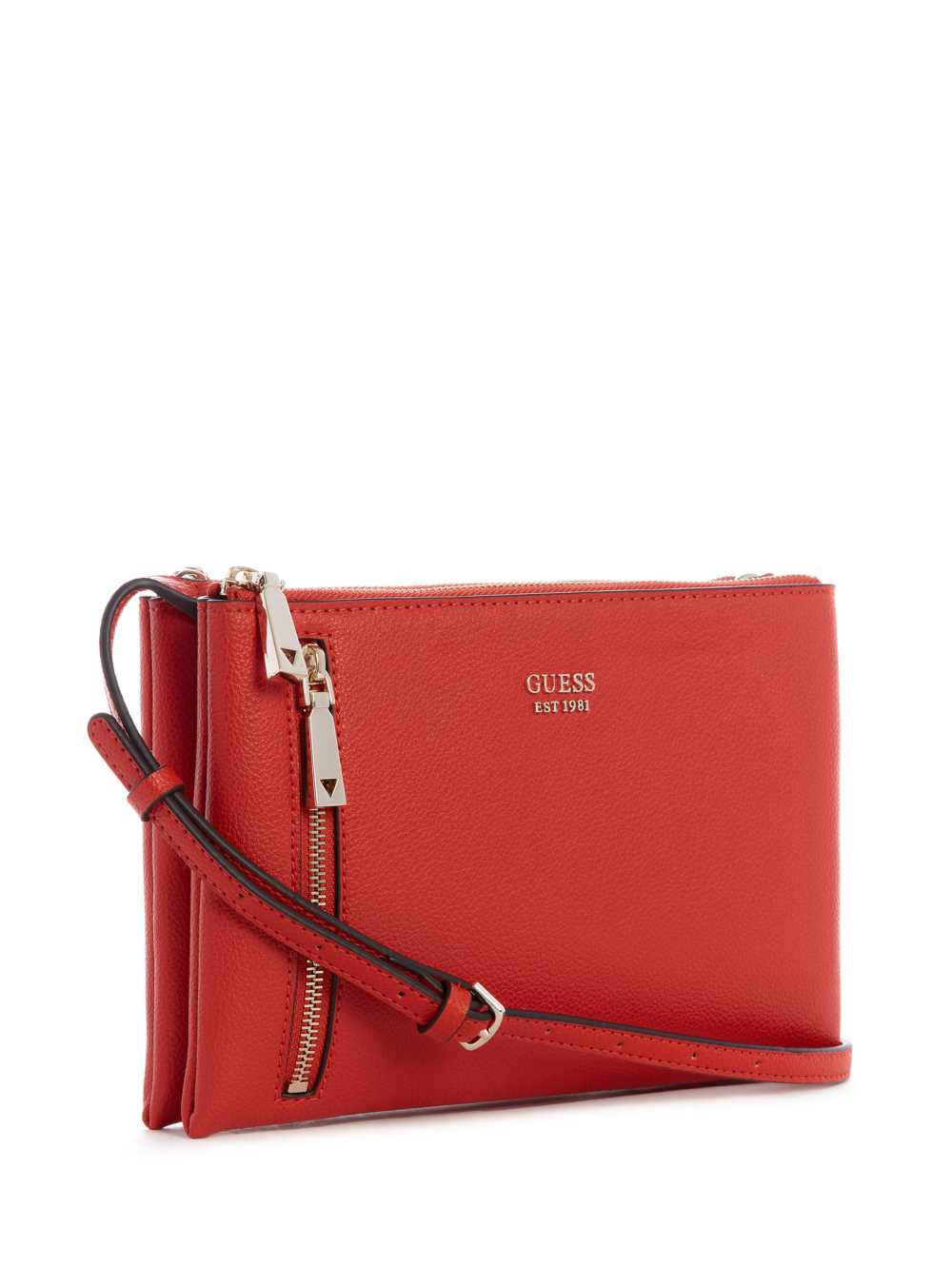 Deep Royal Women's Guess Naya Double-Zip Crossbody Bags Australia Sale | 089EIPDXO