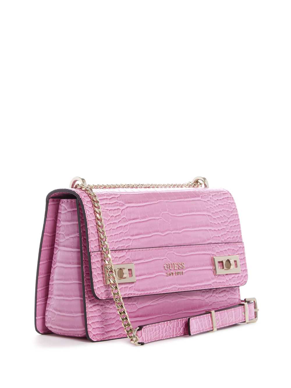 Fuchsia Women's Guess Katey Convertible Crossbody Bags Australia Sale | 697IZEOQR