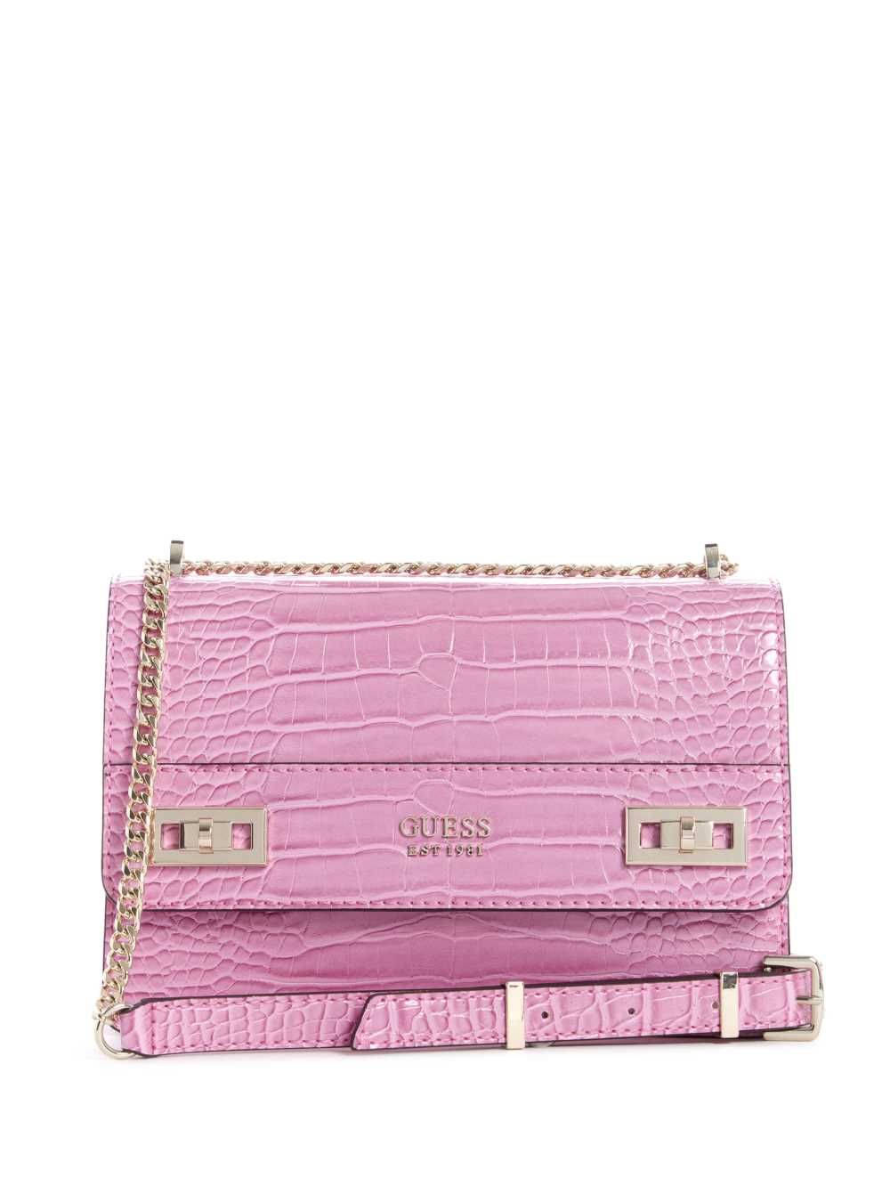 Fuchsia Women\'s Guess Katey Convertible Crossbody Bags Australia Sale | 697IZEOQR