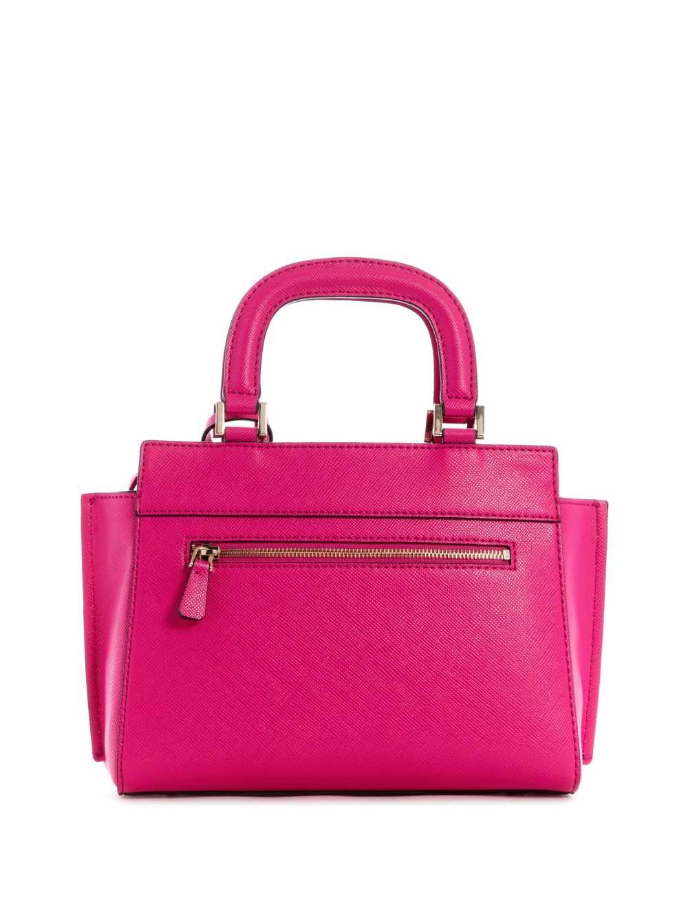 Fuchsia Women's Guess Katey Girlfriend Satchel Bags Australia Sale | 691RDYJZX