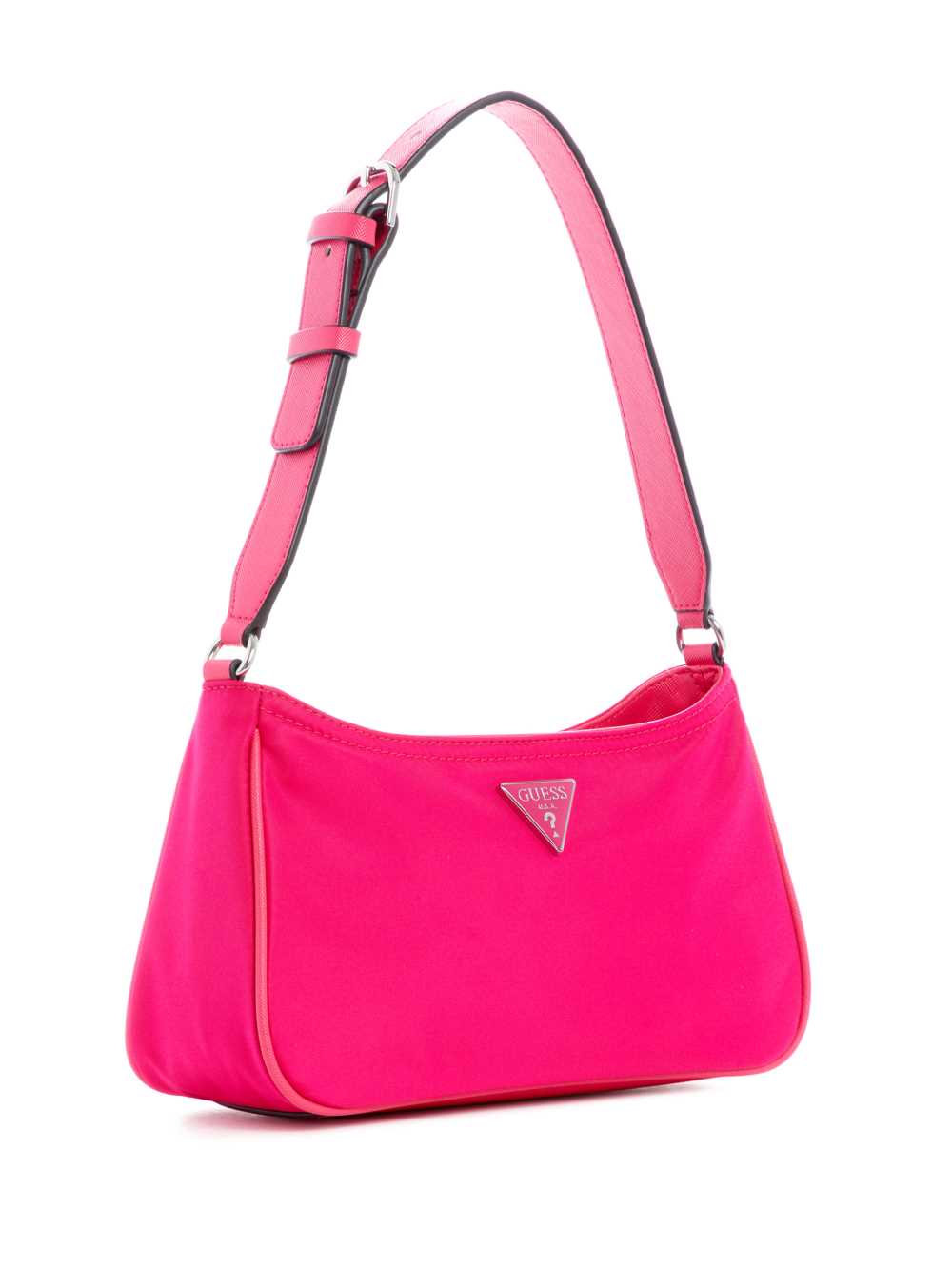 Fuchsia Women's Guess Little Bay Shoulder Bags Australia Sale | 684WAHLDX