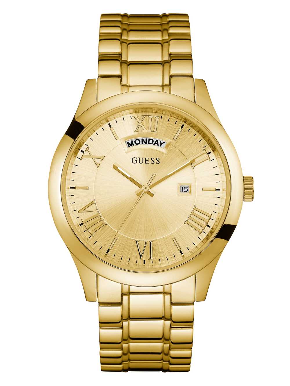 Gold Men\'s Guess Gold-Tone Classic Multifunction Watches Australia Sale | 137HMPXTV