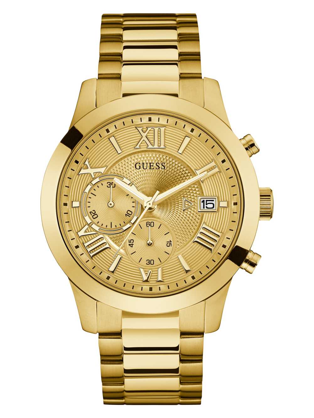 Gold Men\'s Guess Gold-Tone Classic Watches Australia Sale | 142SMLZAW