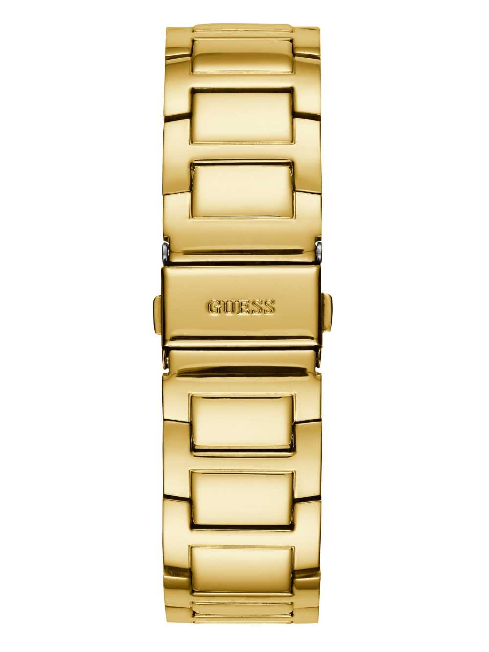 Gold Men's Guess Rhinestone Gold-Tone Multifunction Watches Australia Sale | 906SQZFMH