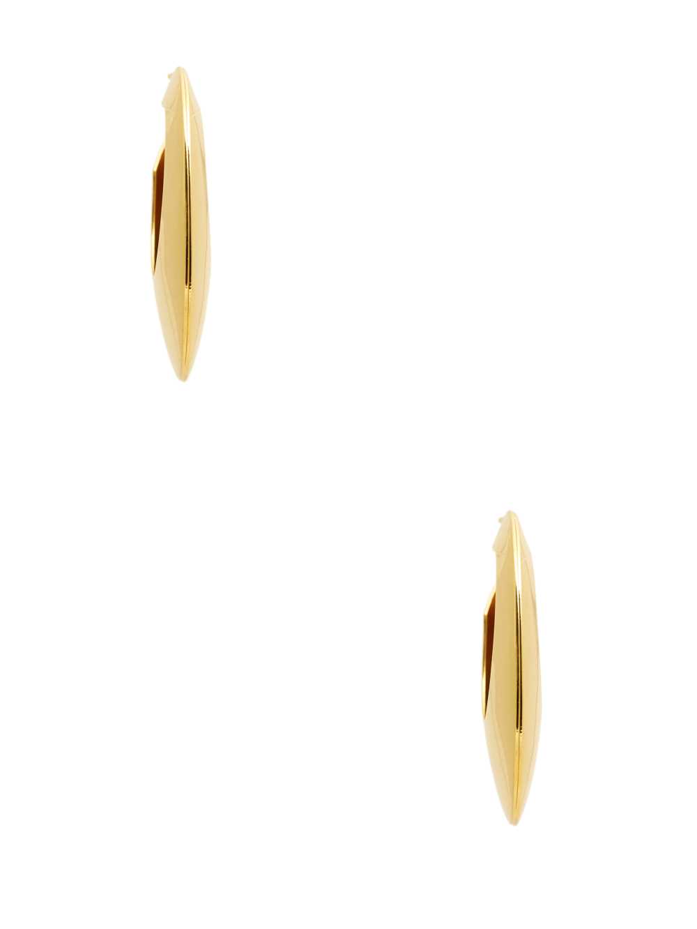 Gold Women's Guess 14KT Curved Hoop Earrings Australia Sale | 807VYAHUZ