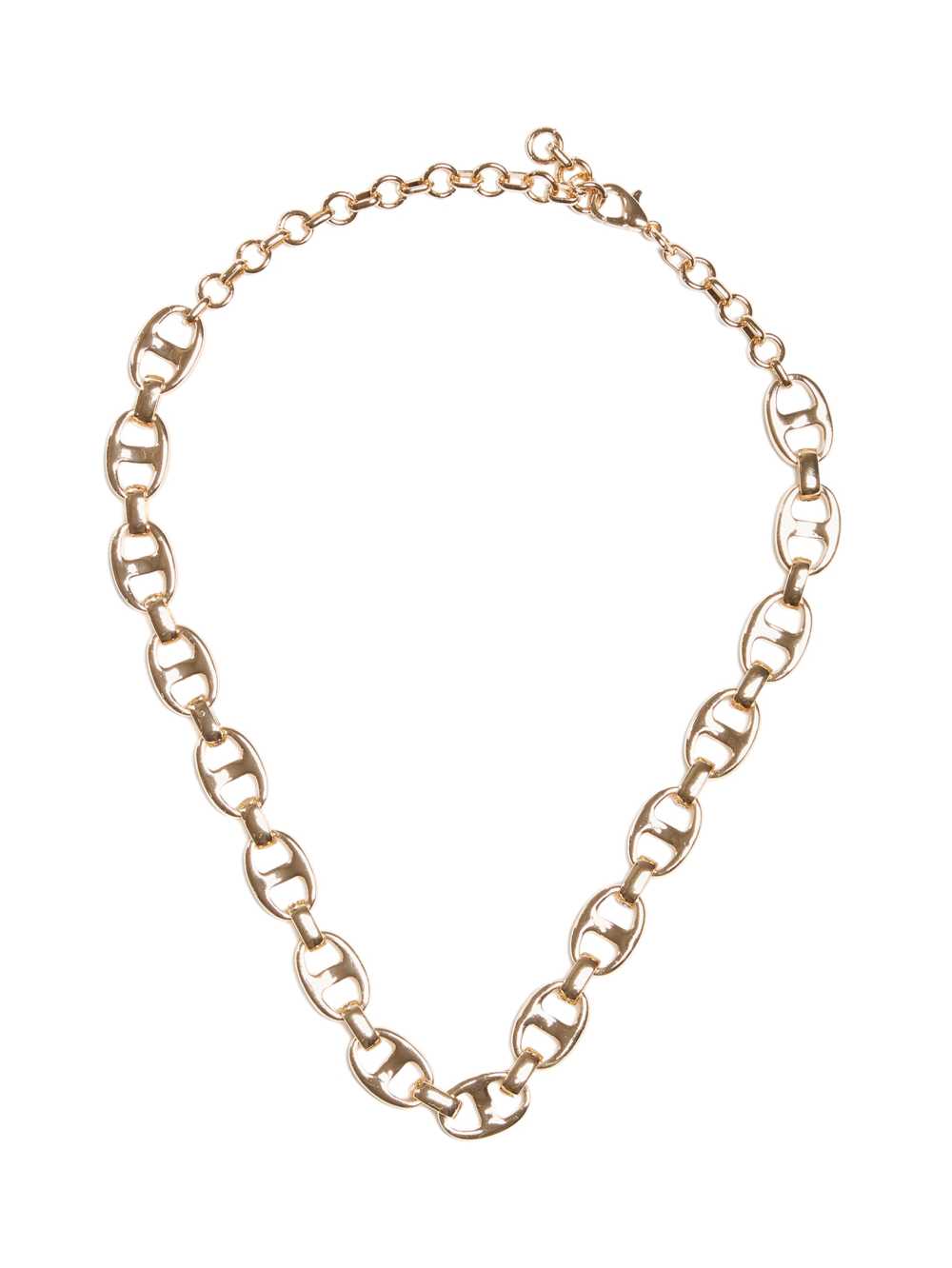 Gold Women\'s Guess 14KT Mariner Chain Choker Necklace Australia Sale | 430FGHEBD