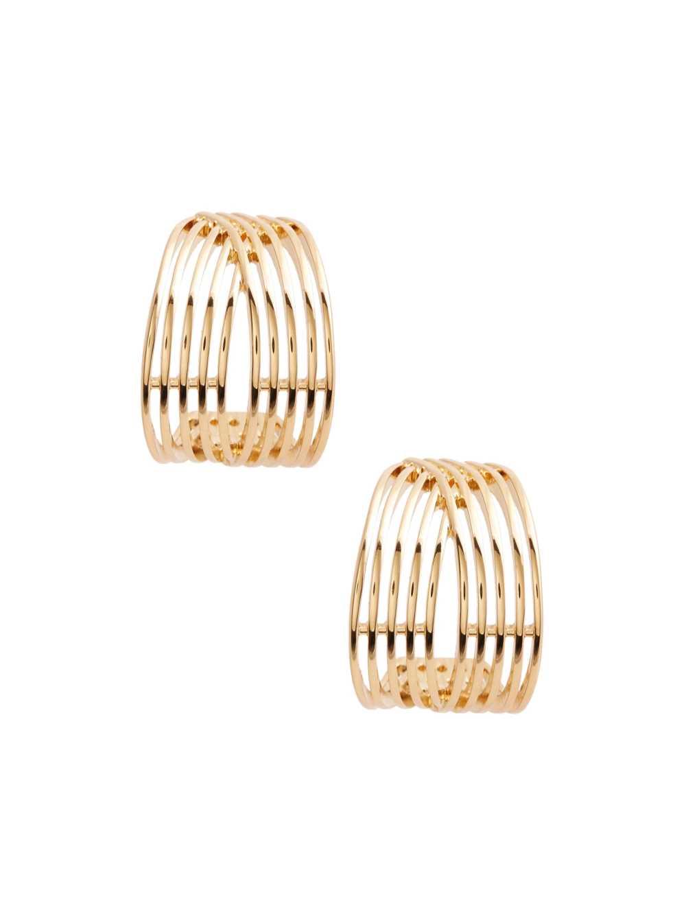 Gold Women's Guess 14KT Plated Shield Earrings Australia Sale | 205MNORCG