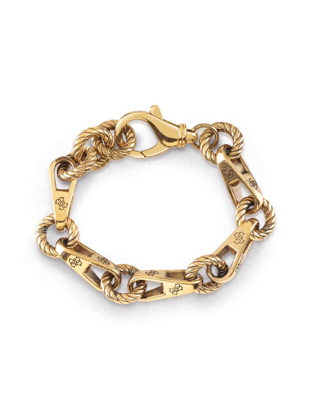 Gold Women\'s Guess Gold-Tone Torchon Chain Bracelet Australia Sale | 729HKYPWN