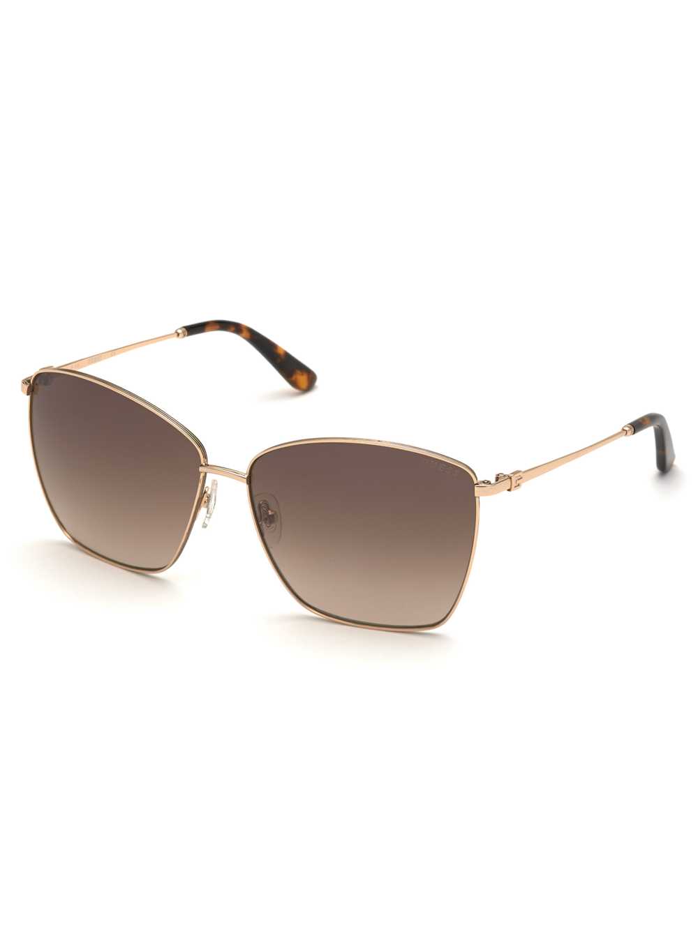 Gold Women's Guess Square Metal Sunglasses Australia Sale | 298ZTVFSH