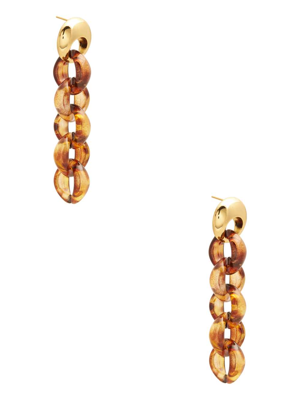 Gold Women's Guess Tortoise Chain Earrings Australia Sale | 824EHOSWT