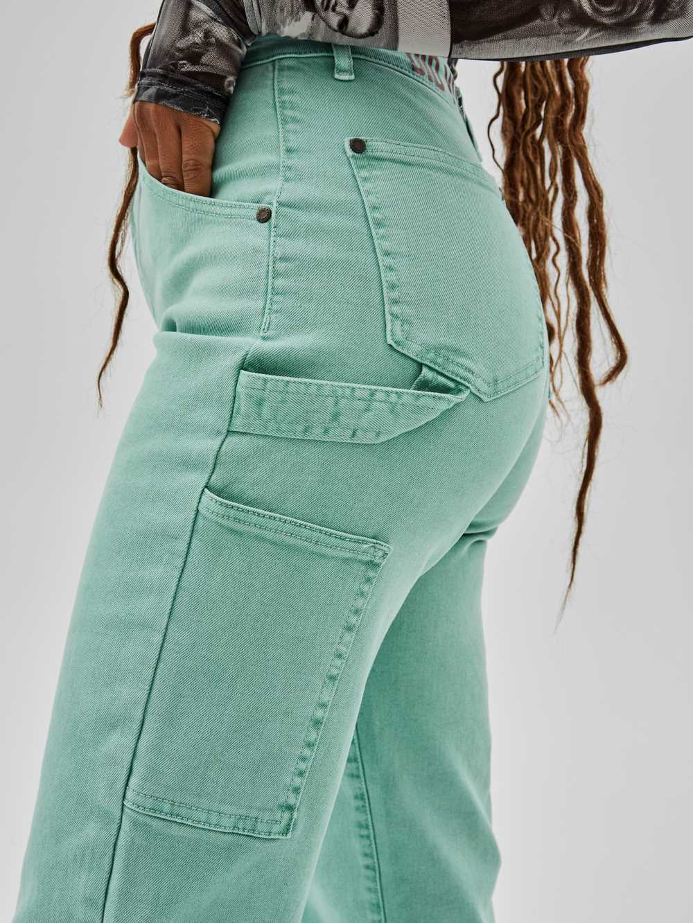 Green Blue Women's Guess Originals x Anna Nicole Smith Cargo Jeans Australia Sale | 231OWBQGM