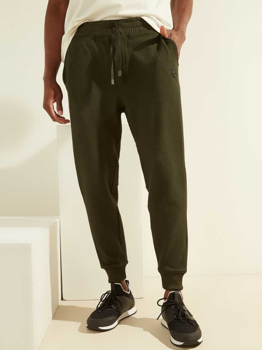 Green Men\'s Guess Alpine Performance Joggers Australia Sale | 693GKPZDB