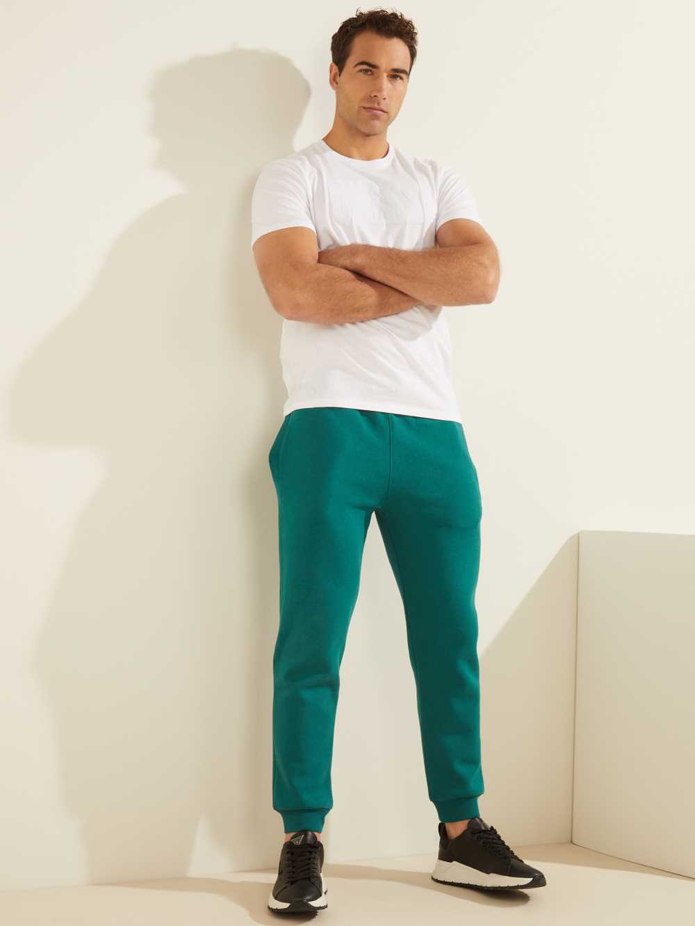 Green Men's Guess Eco Aldwin Sweatpants Australia Sale | 825INLAXG