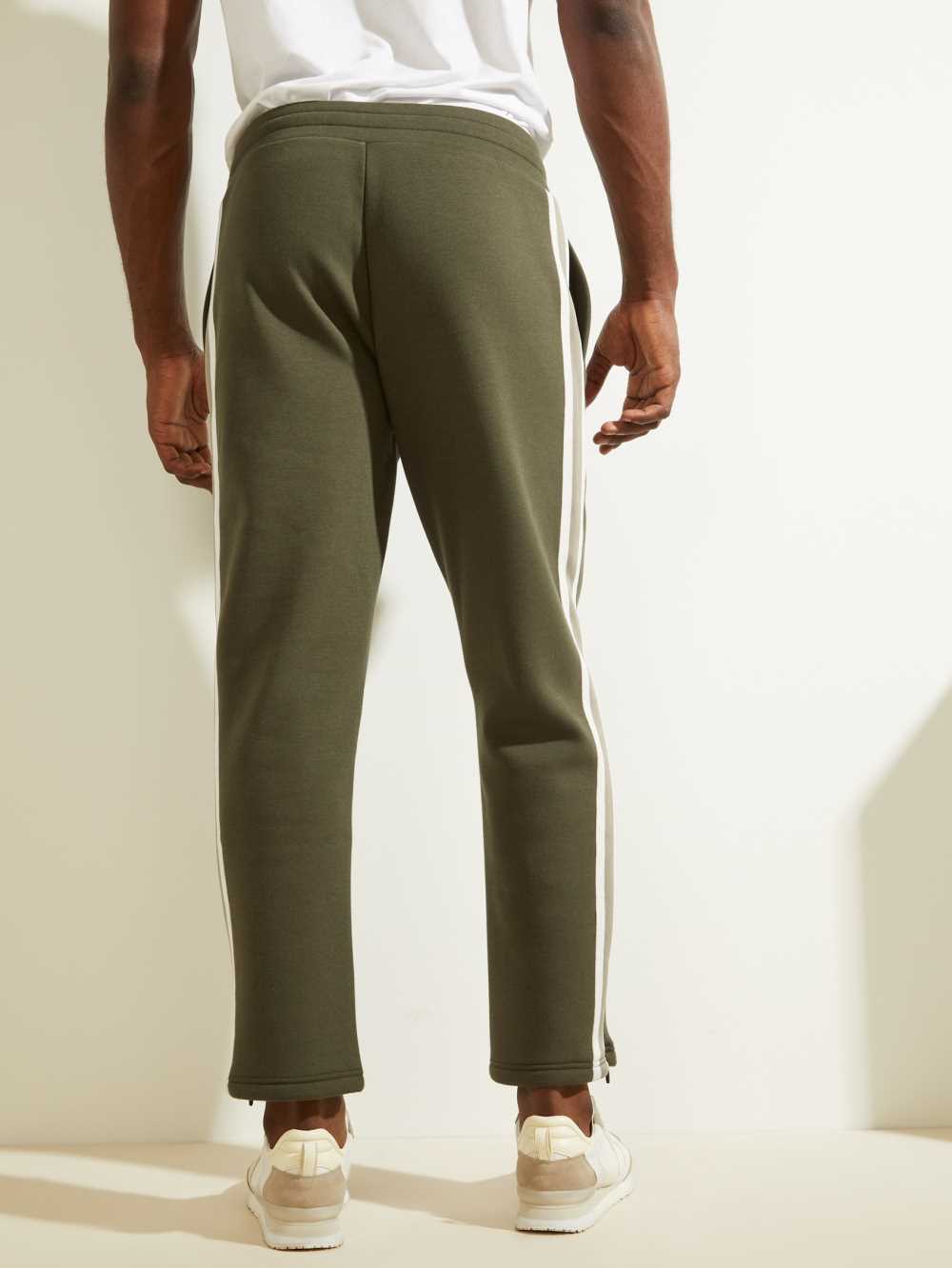 Green Men's Guess Side Stripe Pants Australia Sale | 960TPNLAQ