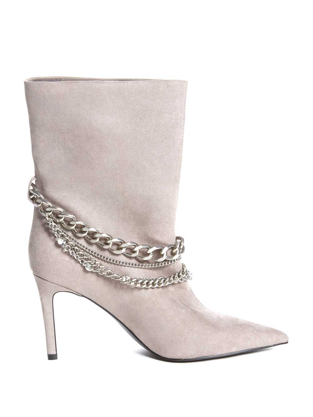 Green Women's Guess Dasilde Chain Booties Australia Sale | 067KLZCSA