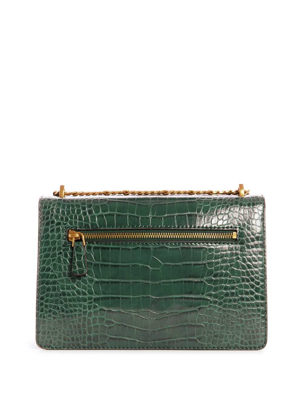 Green Women's Guess Katey Croc Convertible Crossbody Bags Australia Sale | 490MQTVWO