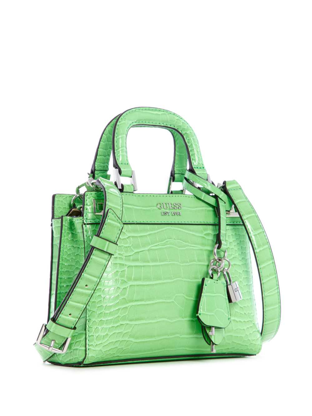 Green Women's Guess Katey Mini Satchel Bags Australia Sale | 490ZUBQRK