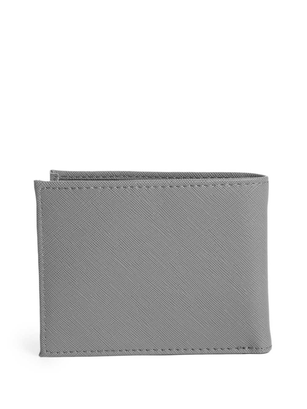 Grey Men's Guess Certosa Leather Billfold Wallets Australia Sale | 079RZOQSY