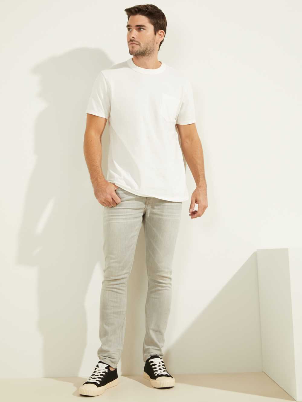 Grey Men's Guess Sandstone Skinny Jeans Australia Sale | 945YIGROB