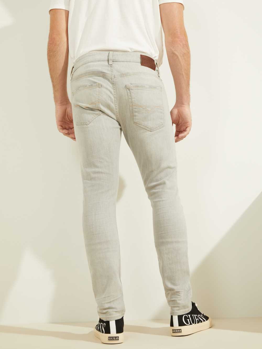 Grey Men's Guess Sandstone Skinny Jeans Australia Sale | 945YIGROB