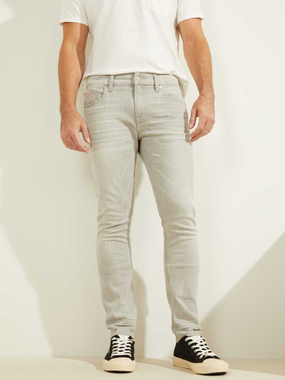 Grey Men\'s Guess Sandstone Skinny Jeans Australia Sale | 945YIGROB