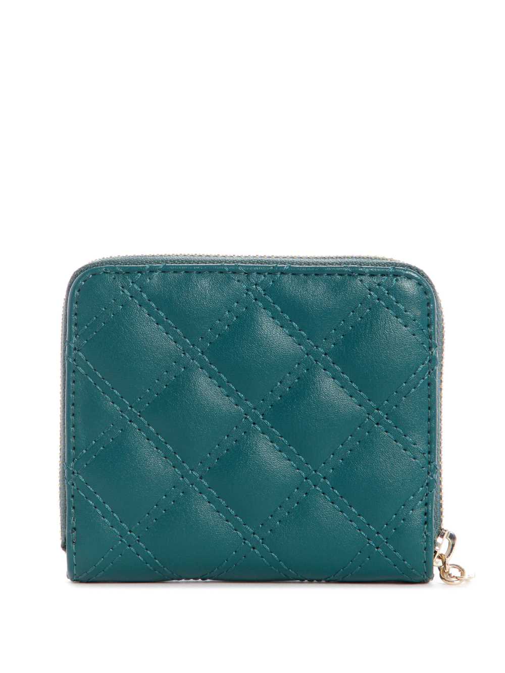 Grey Wash Women's Guess Cessily Quilted Small Zip-Around Wallets Australia Sale | 209XMJNBQ