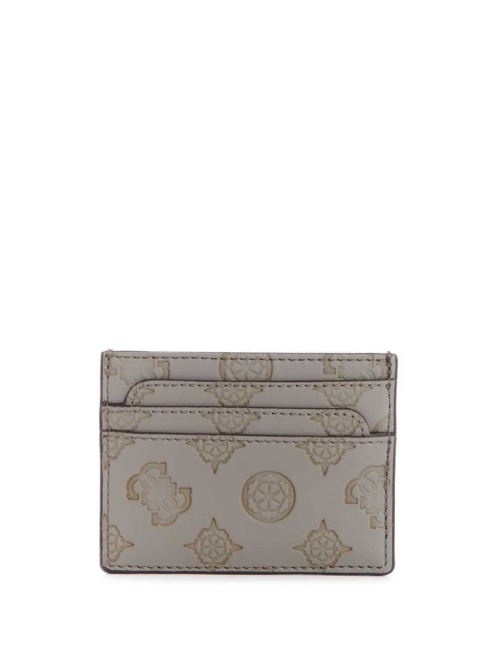 Grey White Women's Guess Bea Card Holder Wallets Australia Sale | 850IBCURS