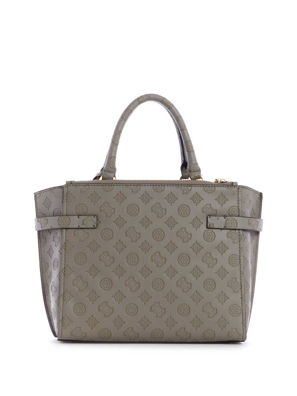 Grey White Women's Guess Bea Society Satchel Bags Australia Sale | 047NOLAVG