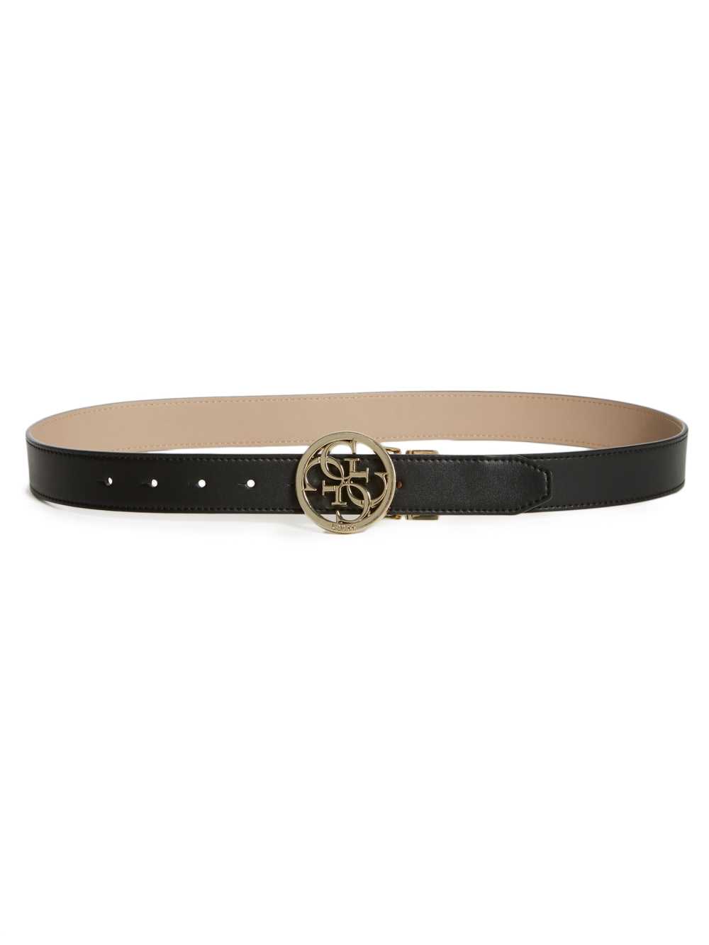 Grey White Women's Guess Reversible Quattro G Buckle Belts Australia Sale | 932YRMKFH