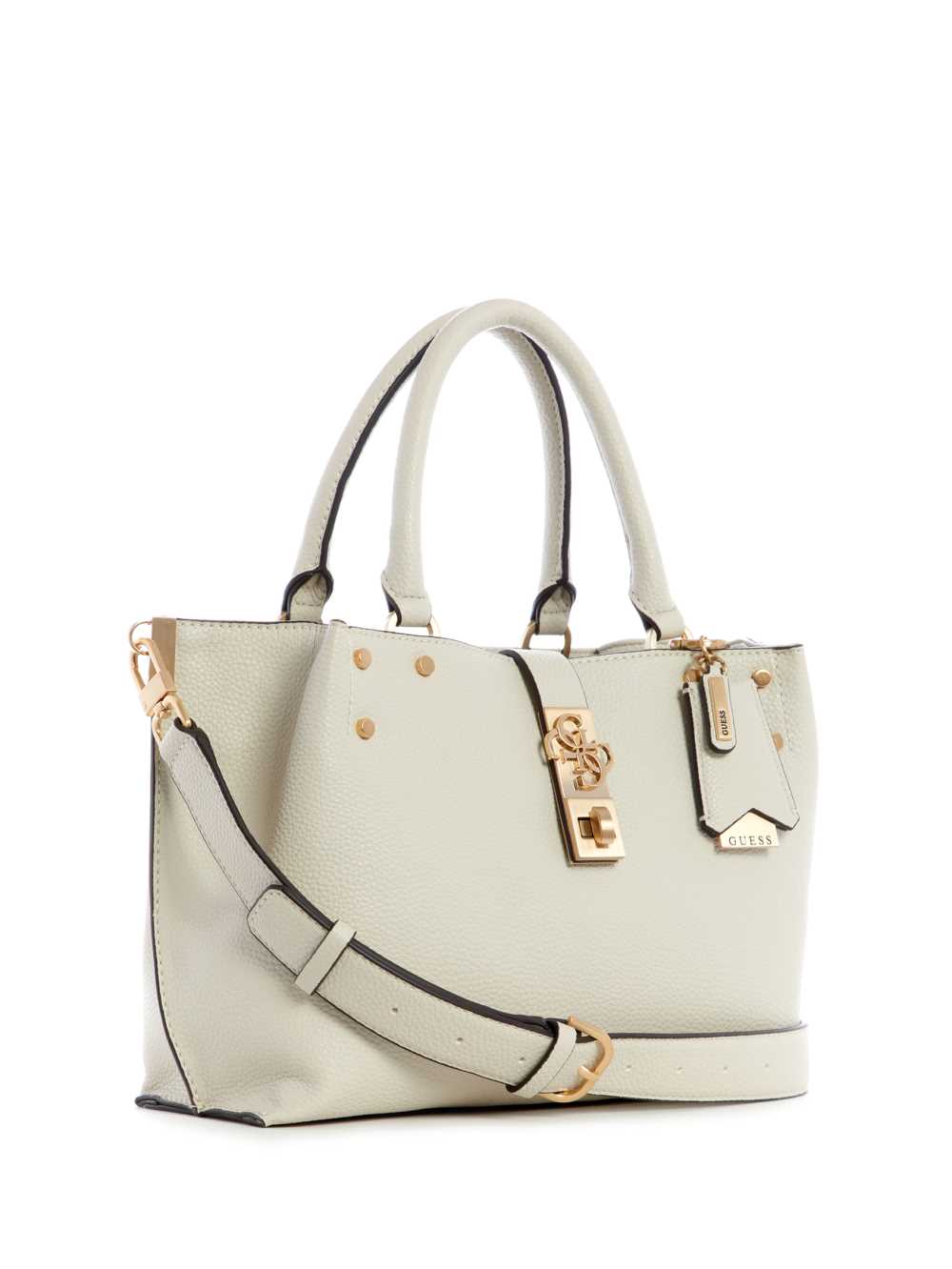 Grey Women's Guess Albury Small Girlfriend Satchel Bags Australia Sale | 270HQOPCM