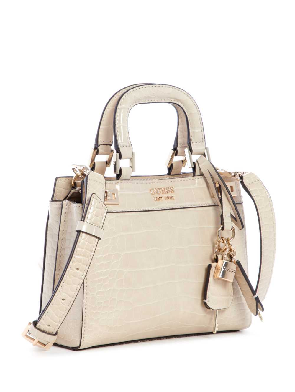 Grey Women's Guess Katey Mini Satchel Bags Australia Sale | 327UYWELI