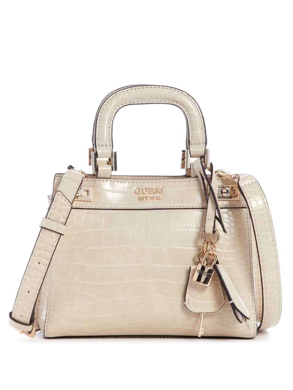 Grey Women\'s Guess Katey Mini Satchel Bags Australia Sale | 327UYWELI