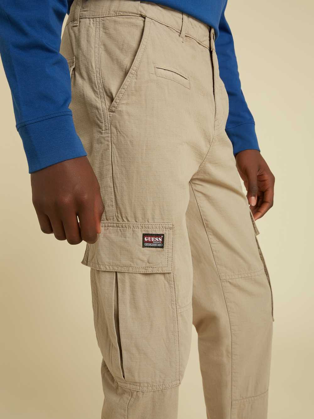 Khaki Men's Guess Originals Kit Cargo Pants Australia Sale | 847NIOTLX