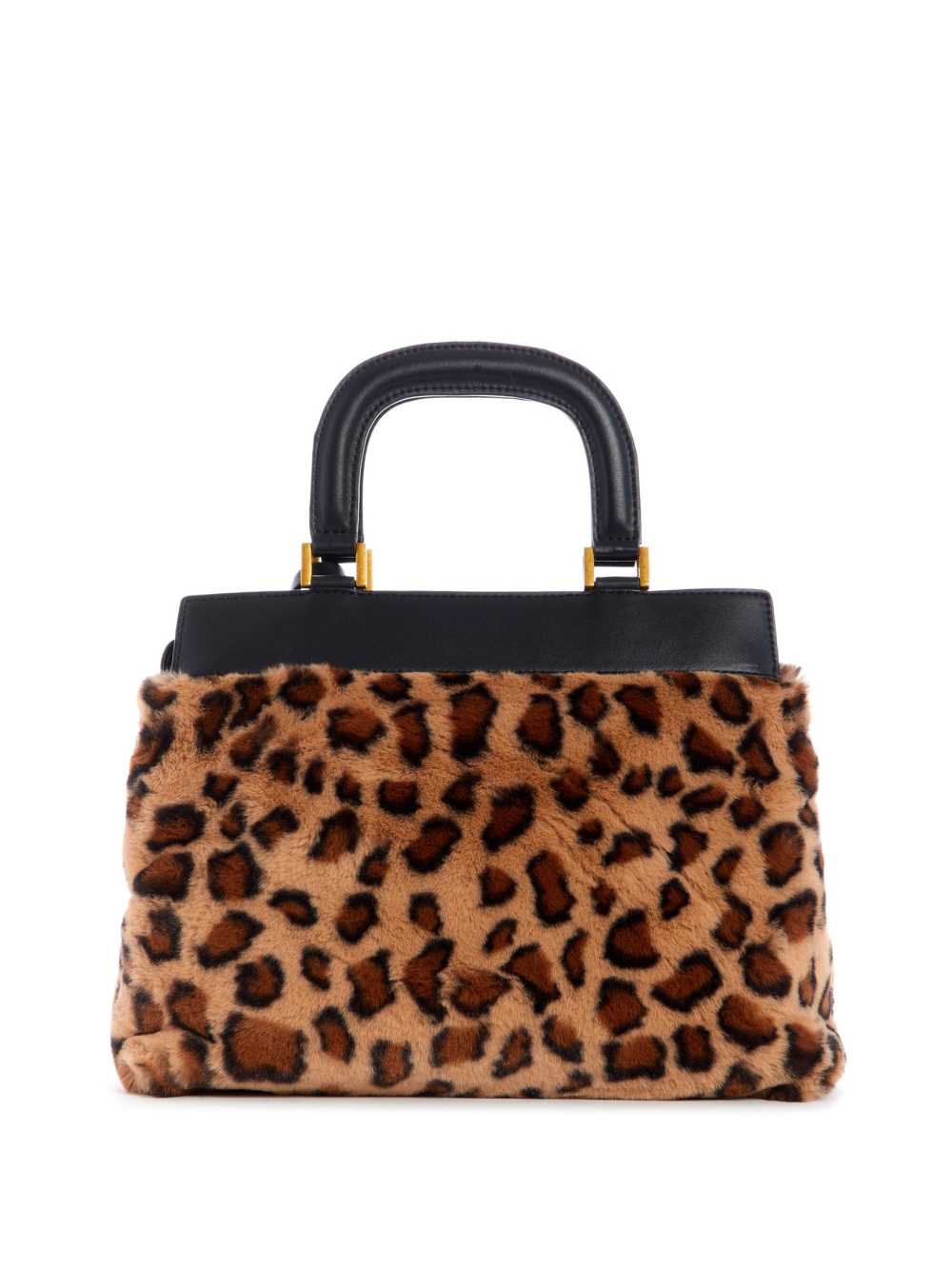 Leopard Women's Guess Katey Luxe Leopard Satchel Bags Australia Sale | 039FIPRHG