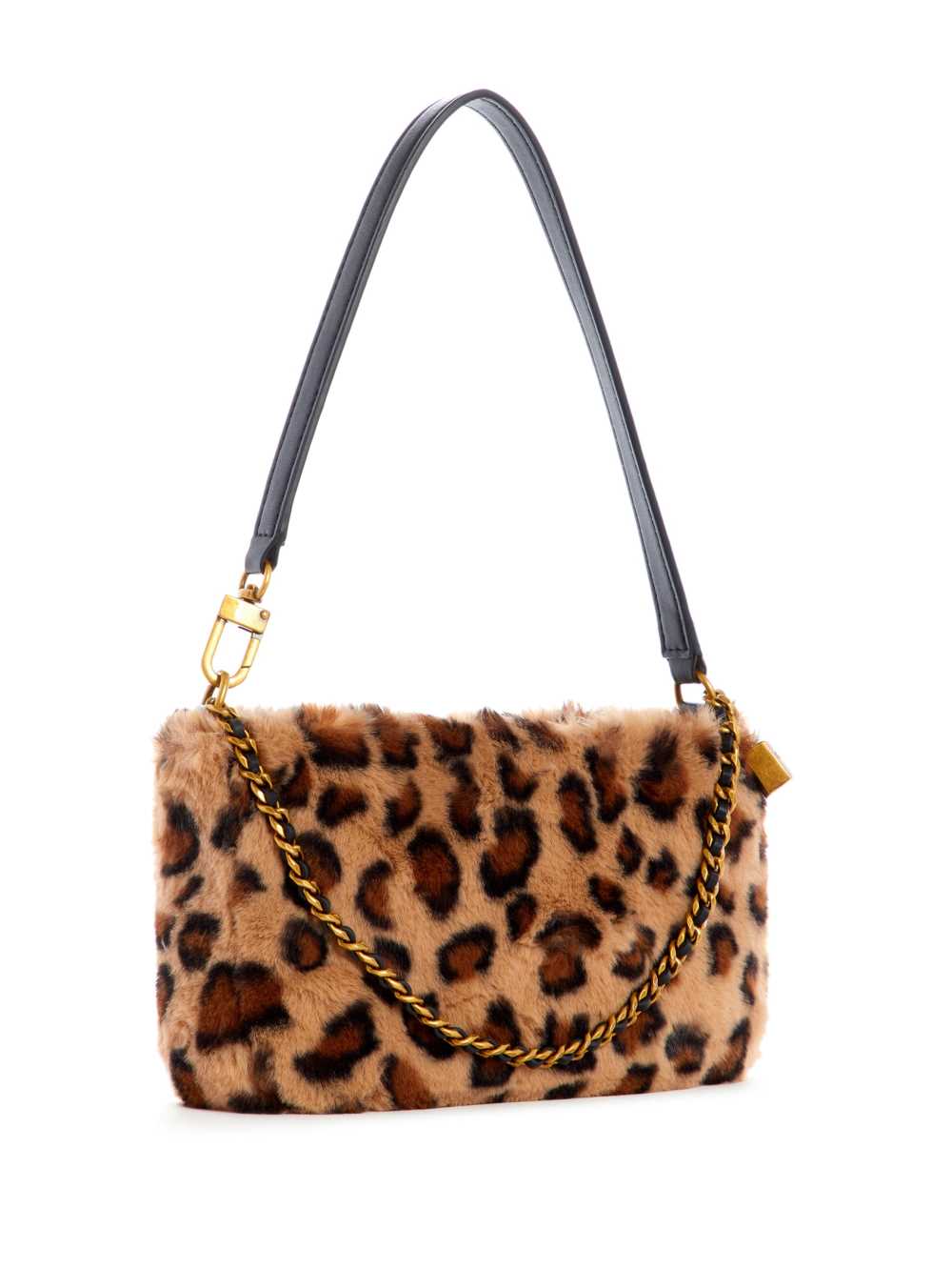 Leopard Women's Guess Katey Luxe Leopard Mini Shoulder Bags Australia Sale | 465GPLBYZ